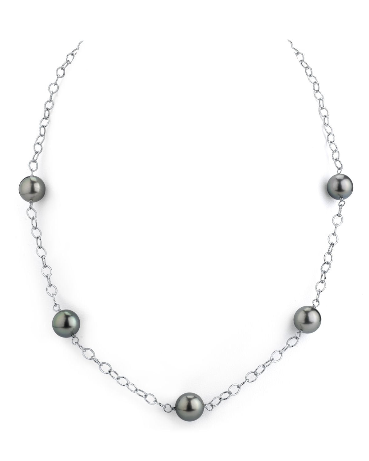 Round Pearl Tincup Necklace in South Sea Style