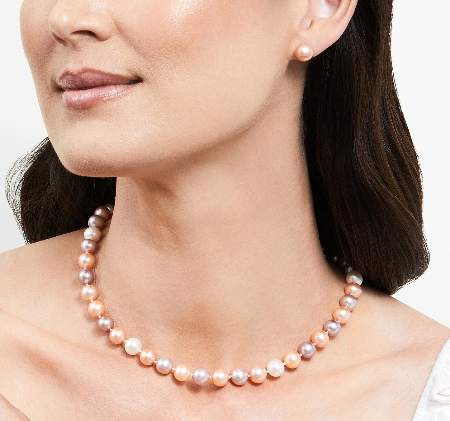 Multicolor Freshwater Pearl Necklace 8.5-9.5mm