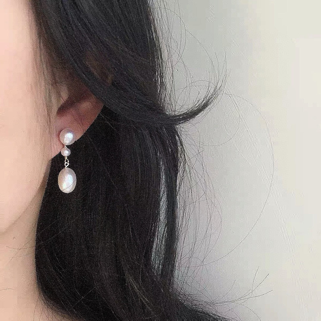 Teardrop Pearl Earrings