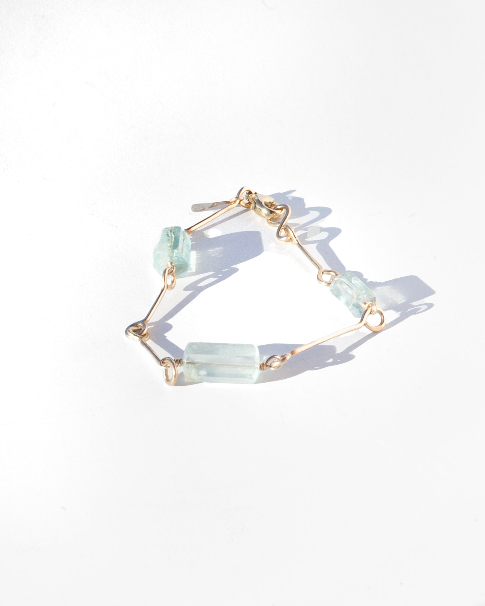 14K Glace Bone Chain Bracelet