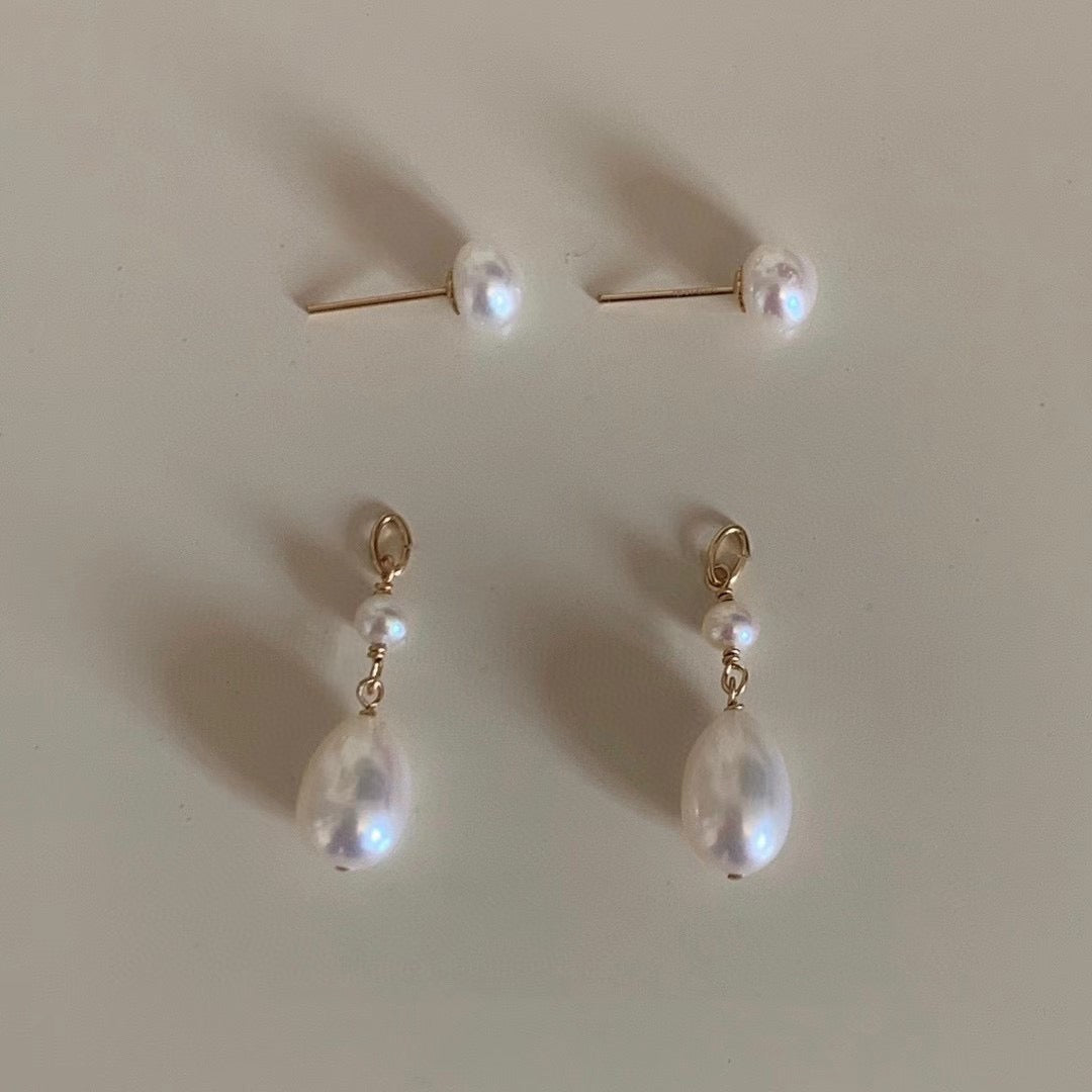 Teardrop Pearl Earrings