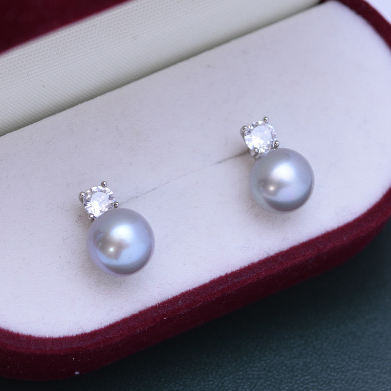 Freshwater Pearl Stud Earrings in Multiple Colors