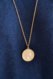 Queen Elizabeth Coin Long Necklace