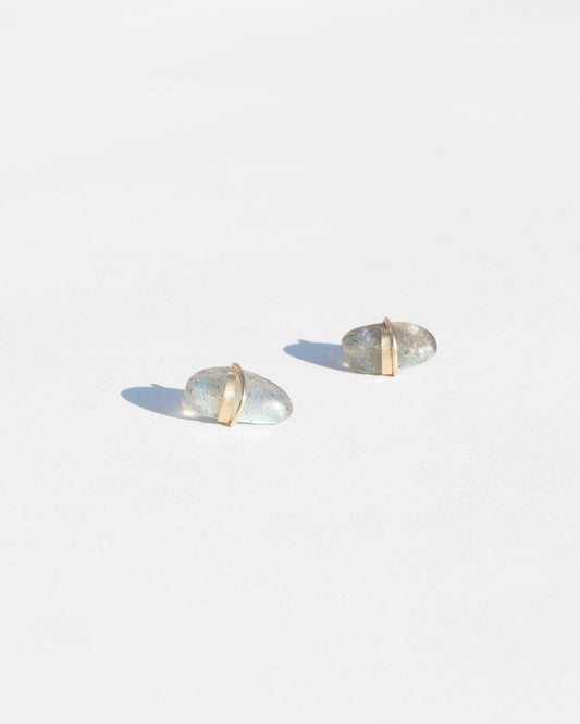 Labradorite Stud Earrings for Everyday Wear