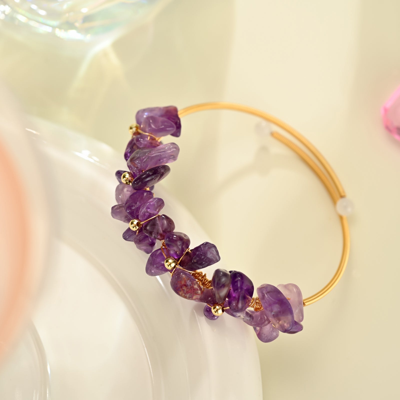 Amethyst Cuff Bracelet