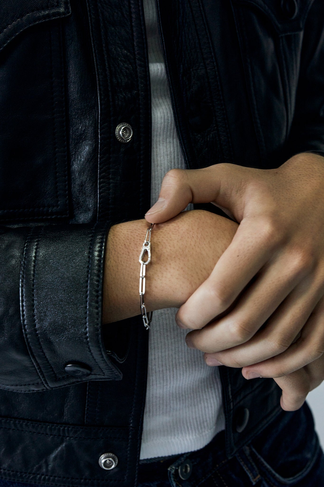 Men's Paper Clip Chain Bracelet