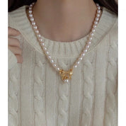 Princess Bow Freshwater Pearl Necklace