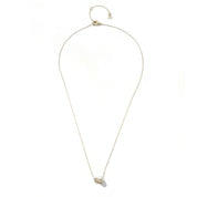 14kt Duo Suspended Pearl Necklace