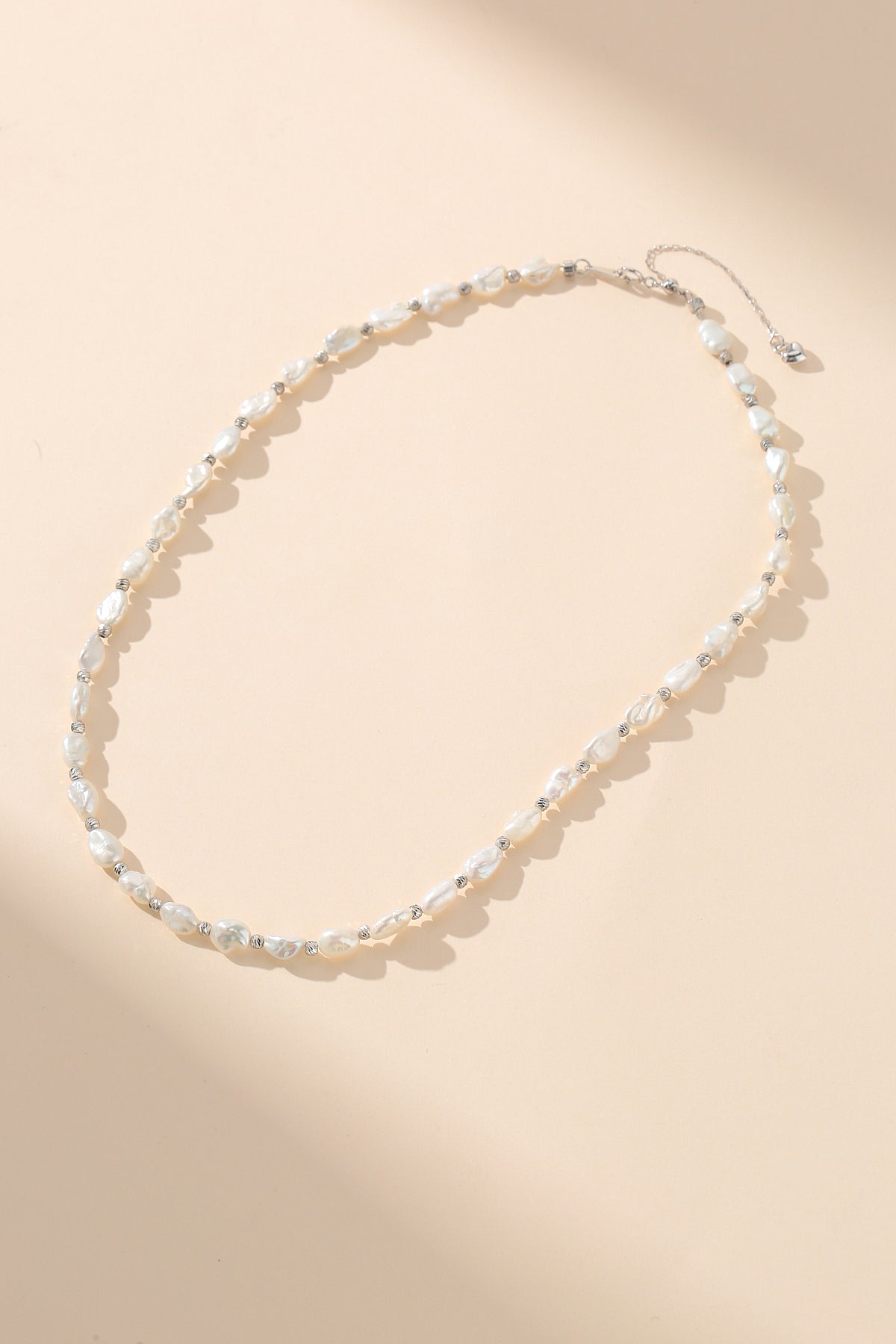 Freshwater Keshi Pearl Necklace and Bracelet Set