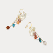 Shell Drop Beaded Earrings