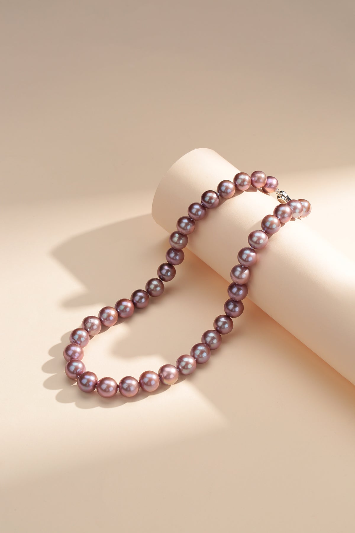 Purple Freshwater Pearl Necklace 9-11mm Size 2