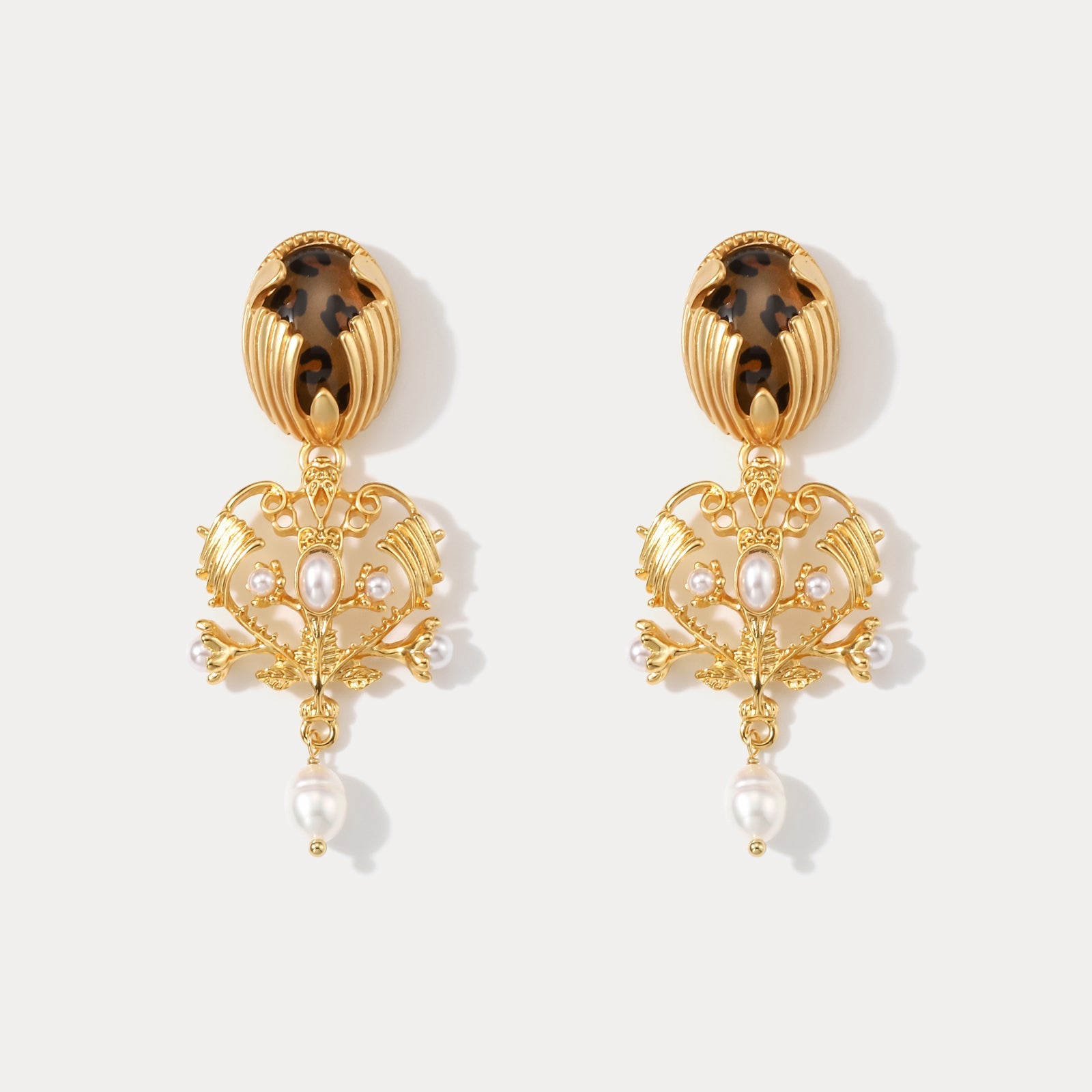 Baroque Chandelier Pearl Earrings