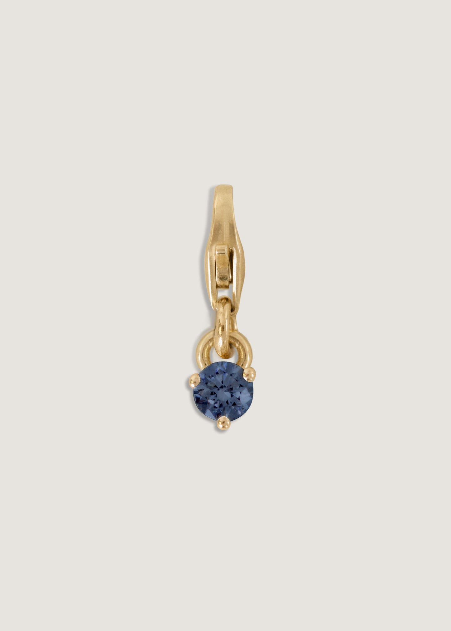 Sapphire Birthstone Charm Pendant Necklace