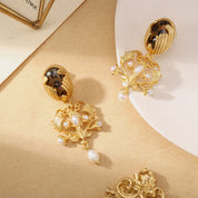 Baroque Chandelier Pearl Earrings