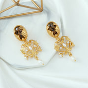 Baroque Chandelier Pearl Earrings