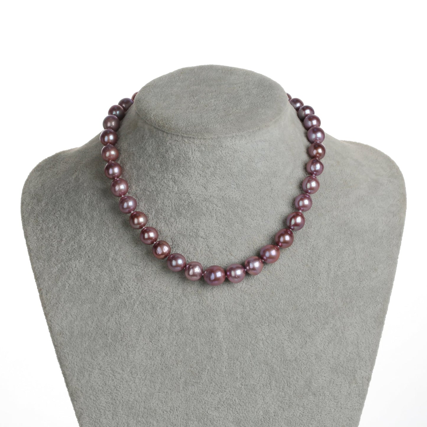 Purple Freshwater Pearl Necklace 9-11mm Size 2