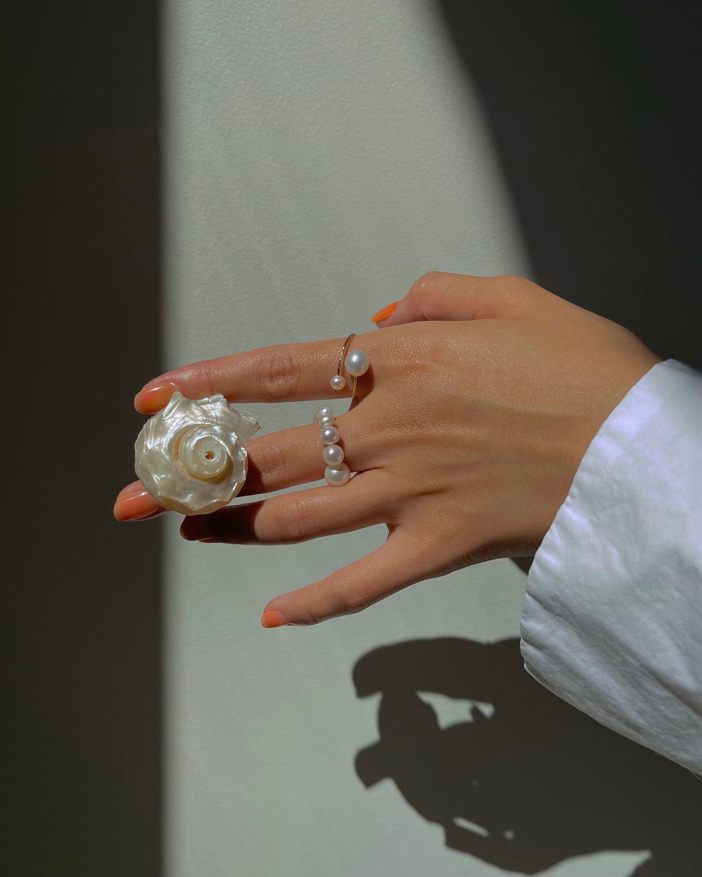 Elegant Pearl Ring in Stylish Design 2