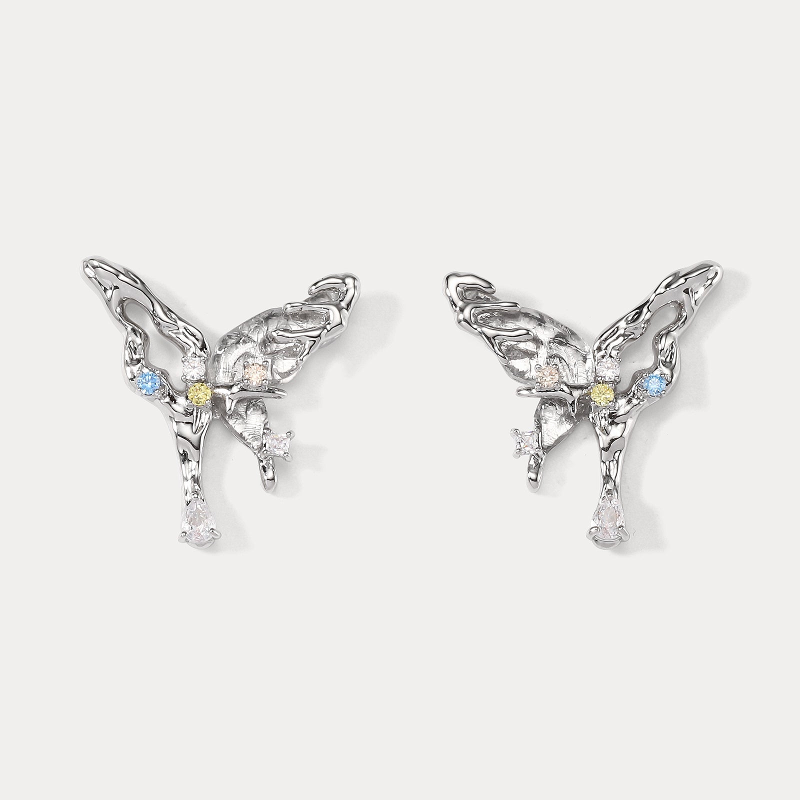 Melting Aurora Butterfly Earrings