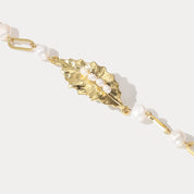 Holly Leaf Pearl Bracelet