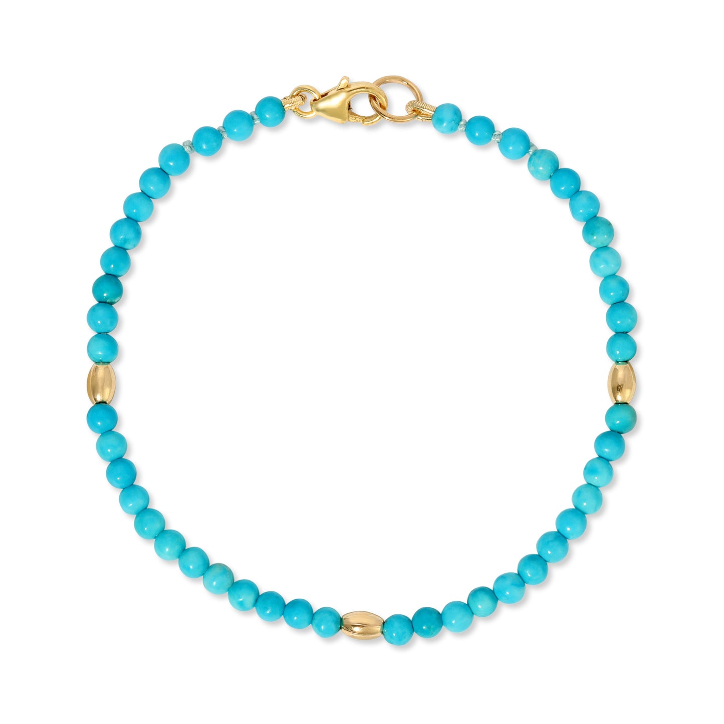 Turquoise Bali Beaded Bracelet in Unique Design