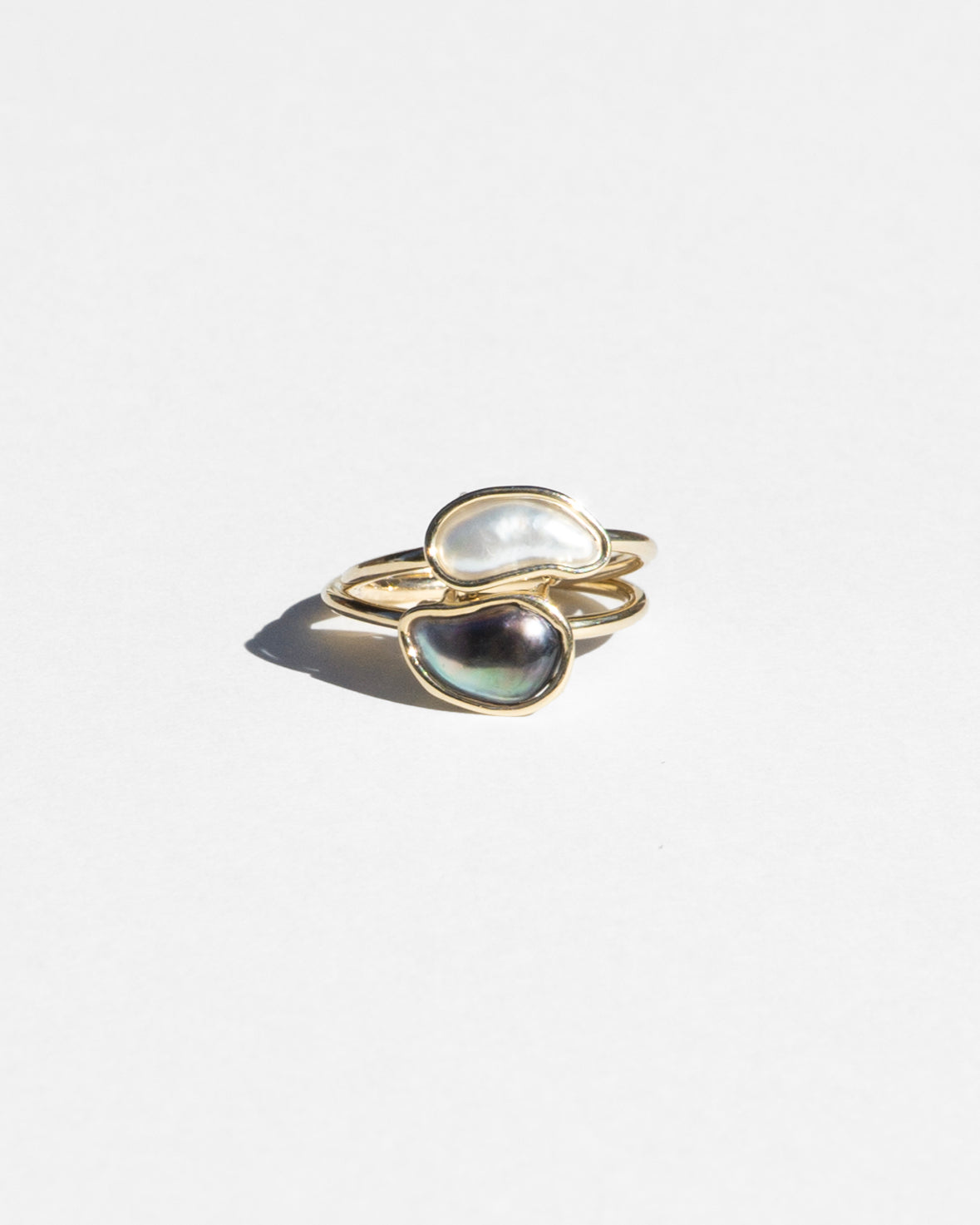 14K Night Keshi Pearl Ring