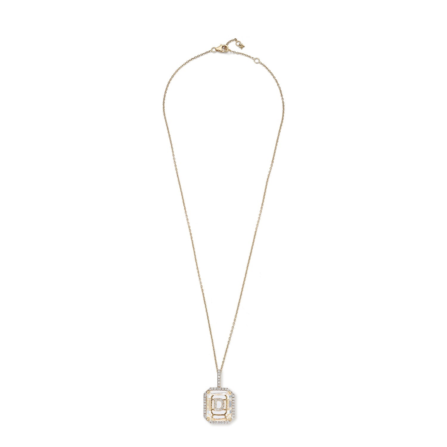 D - Secret Initial Necklace