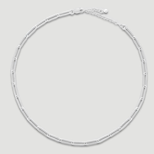 Chunky Paperclip Choker Necklace in Stylish Design