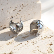 Disco Ball Hoop Earrings