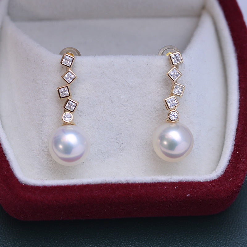 Freshwater Pearl and Octavia Style Earrings