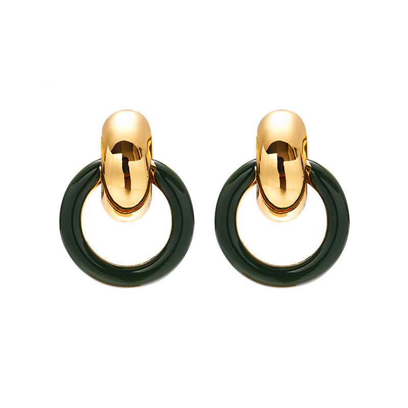 Glazed Hoop Earrings