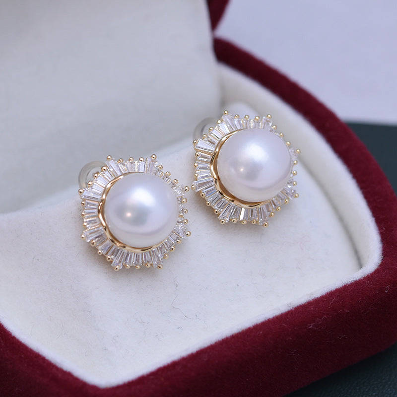 Edison Pearl and Aisling Style Earrings 10-11mm