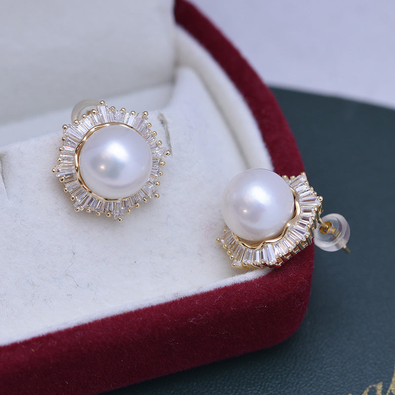 Edison Pearl and Aisling Style Earrings 10-11mm