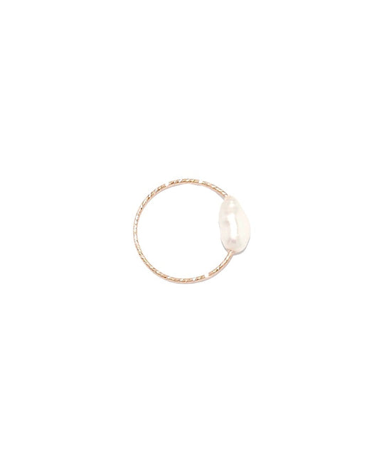 Elegant Pearl Ring in Unique Design