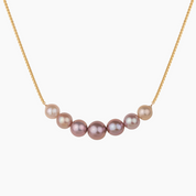 Ombré Pink Cali Pearl Necklace