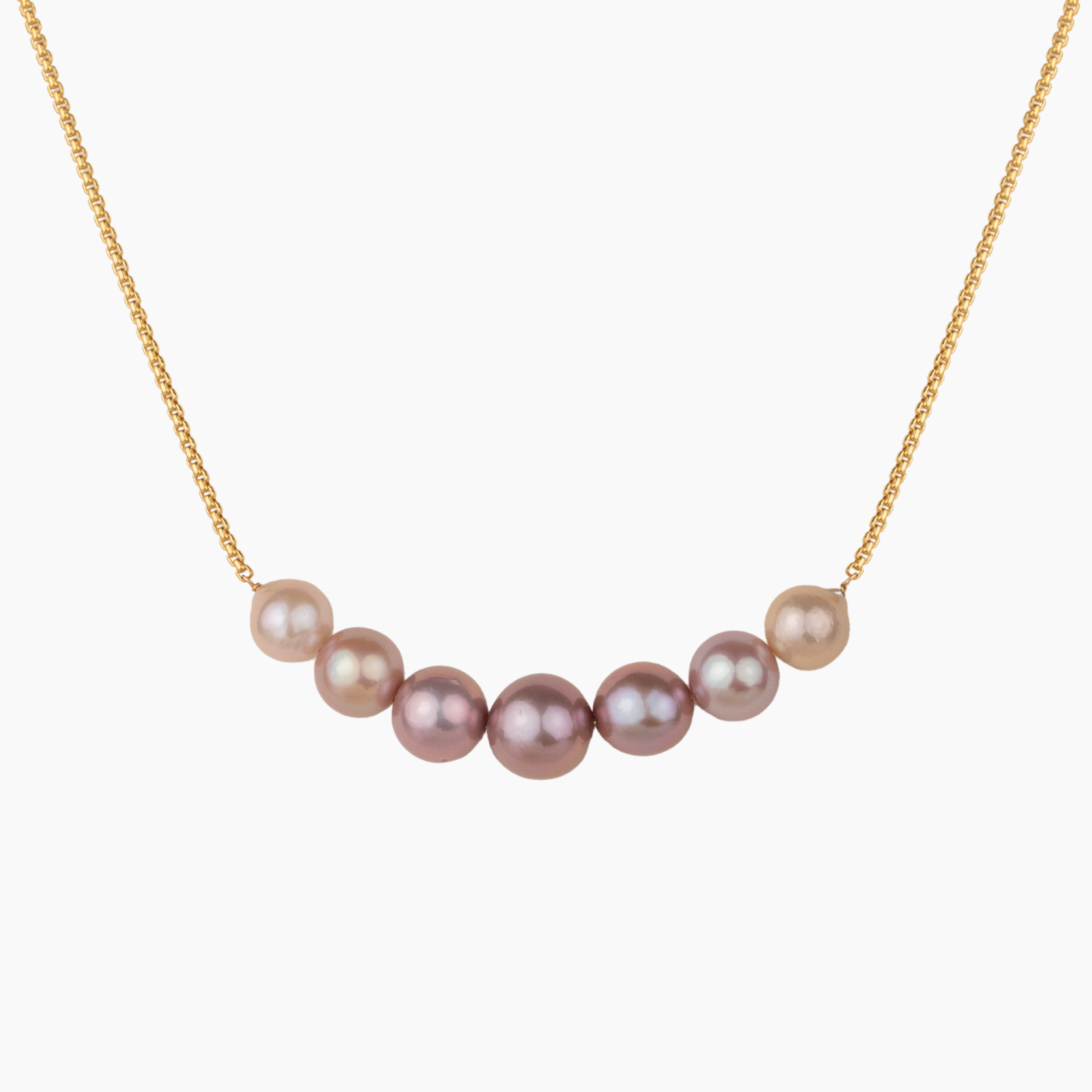 Ombré Pink Cali Pearl Necklace