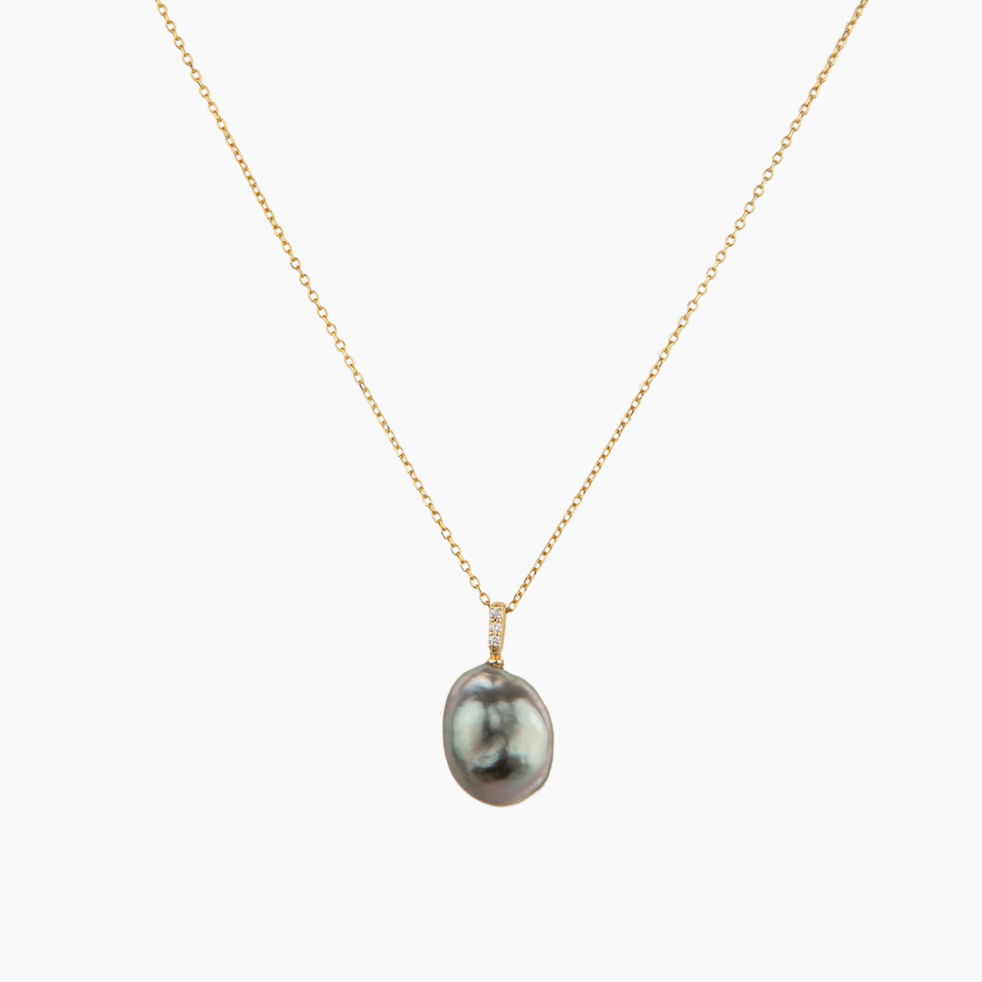 Kaimana Tahitian Keshi Pearl Necklace