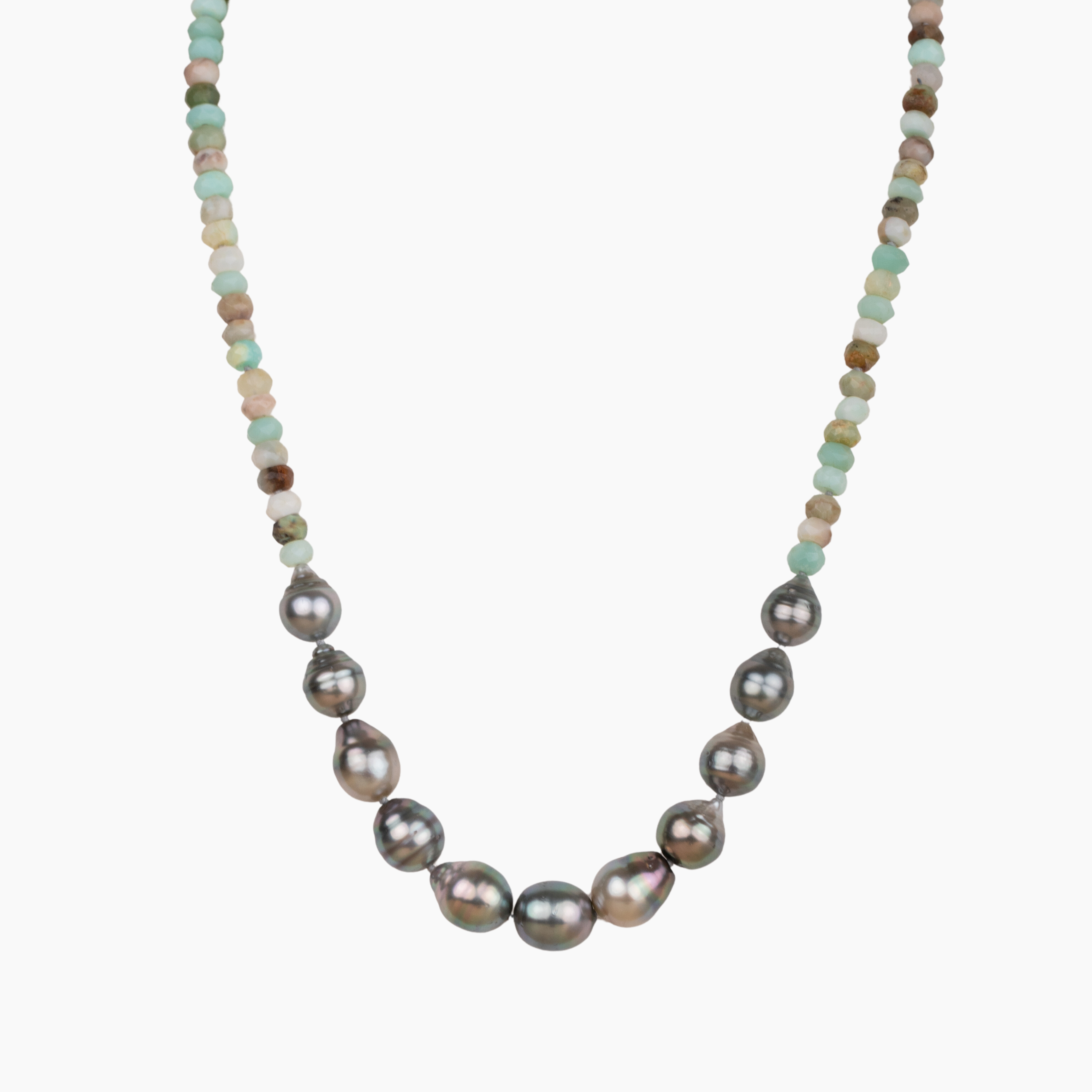 Mana Peruvian Opal Tahitian Pearl Necklace