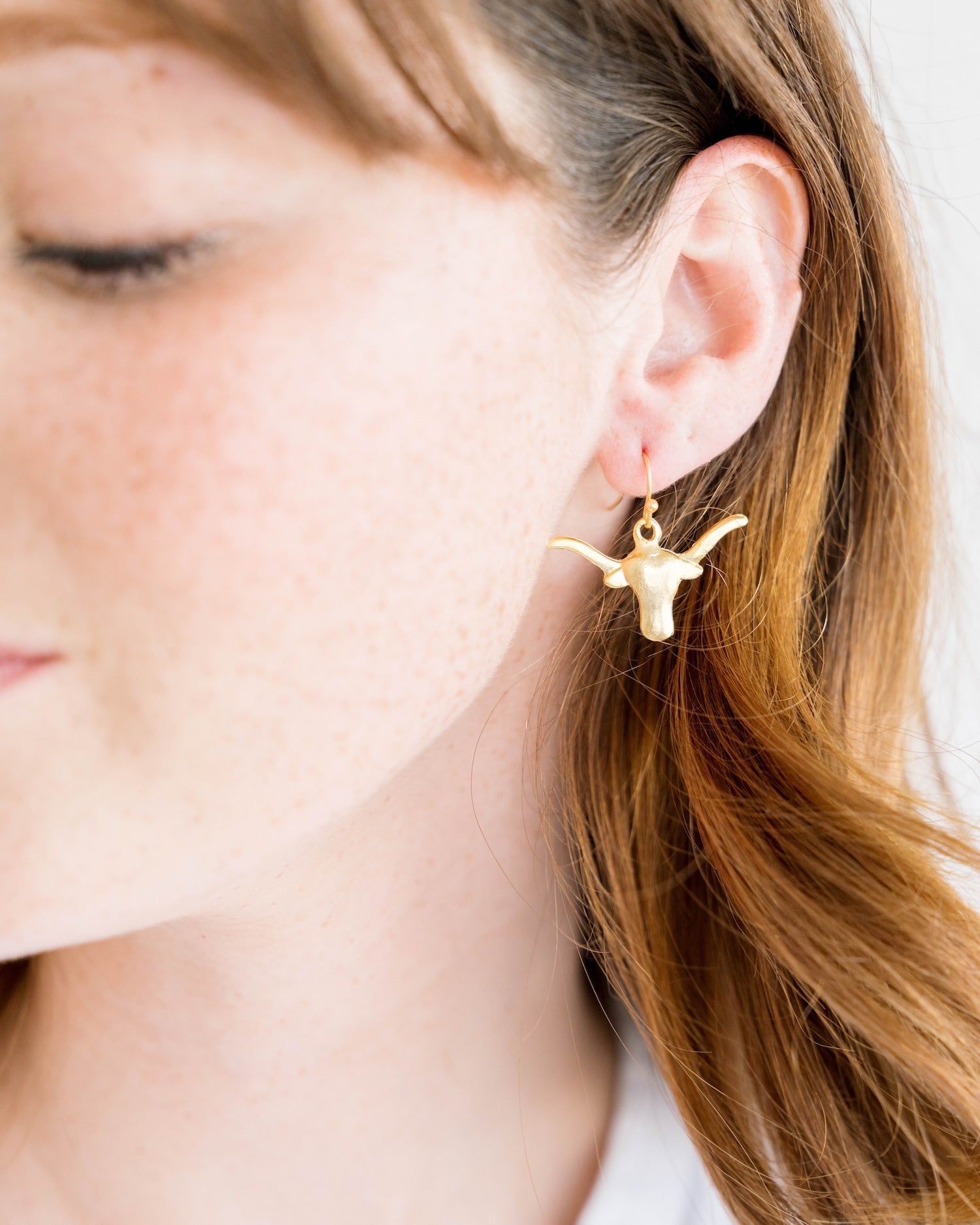 Longhorn Drop Earrings