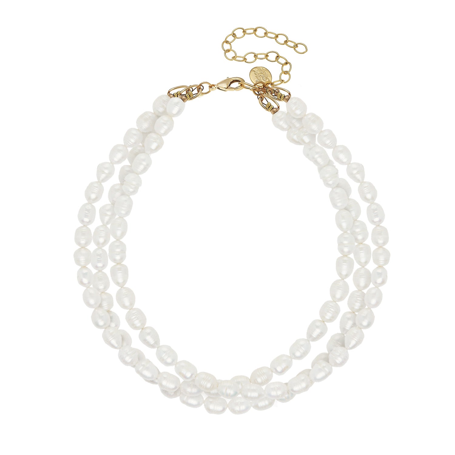 Triple Strand Pearl Necklace