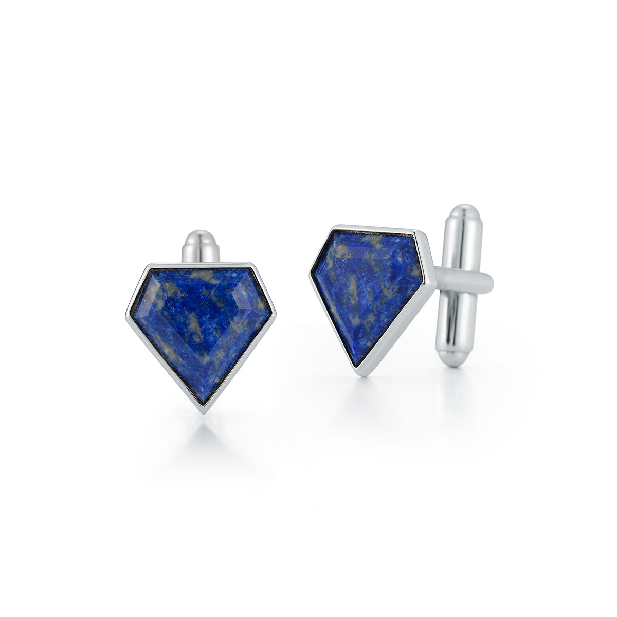 Lapis Pentagon Cufflinks