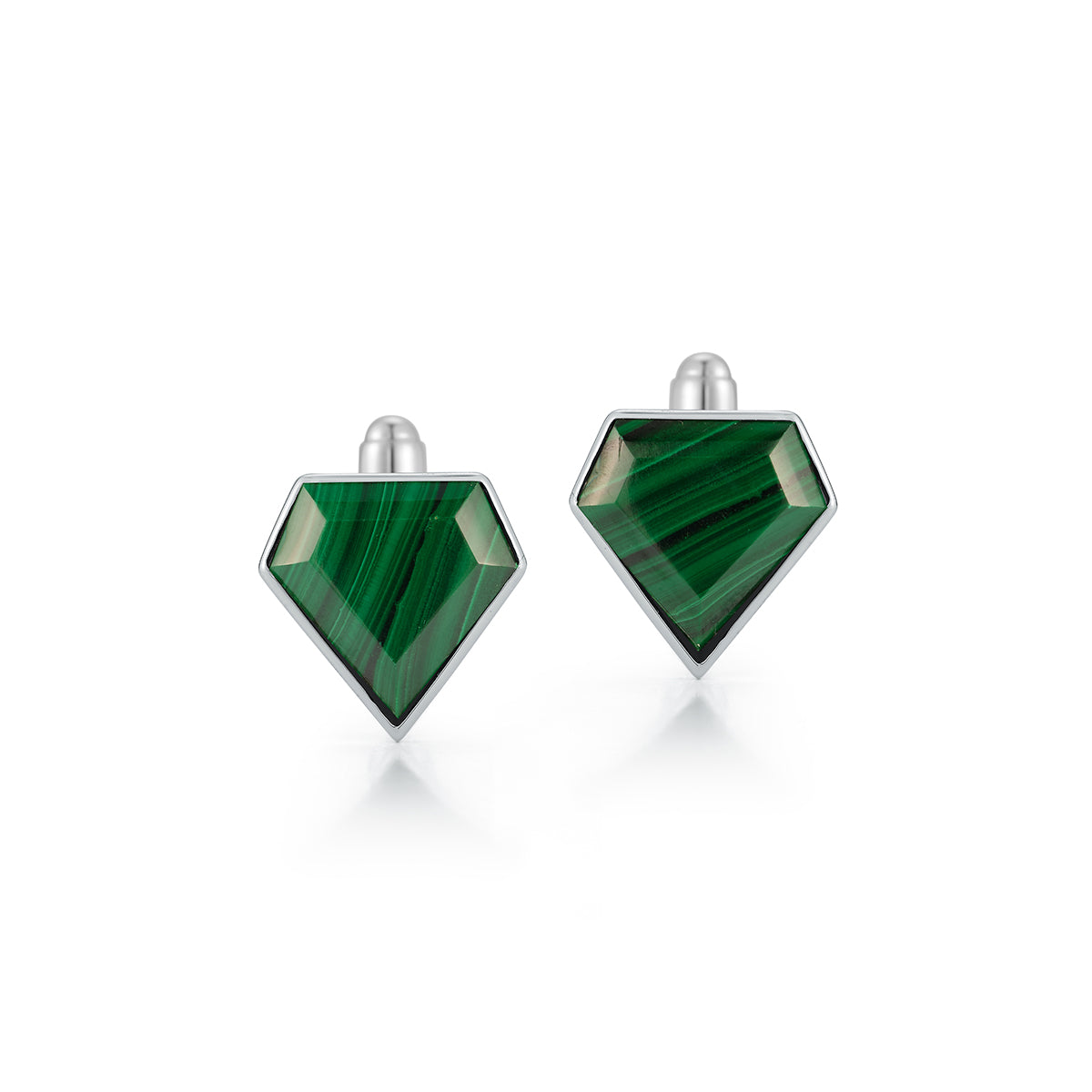 Malachite Pentagon Cufflinks