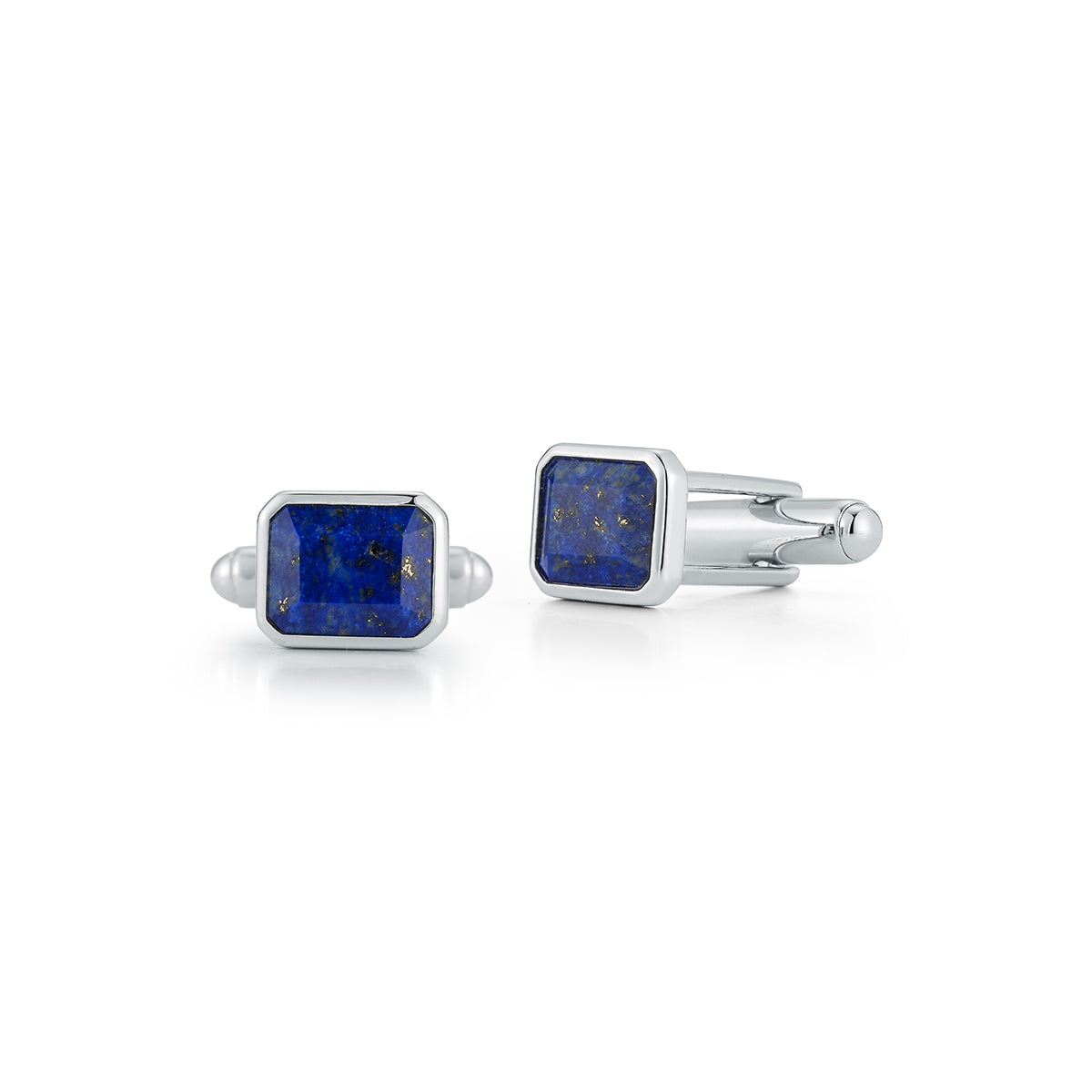 Emerald Cut Lapis Cufflinks