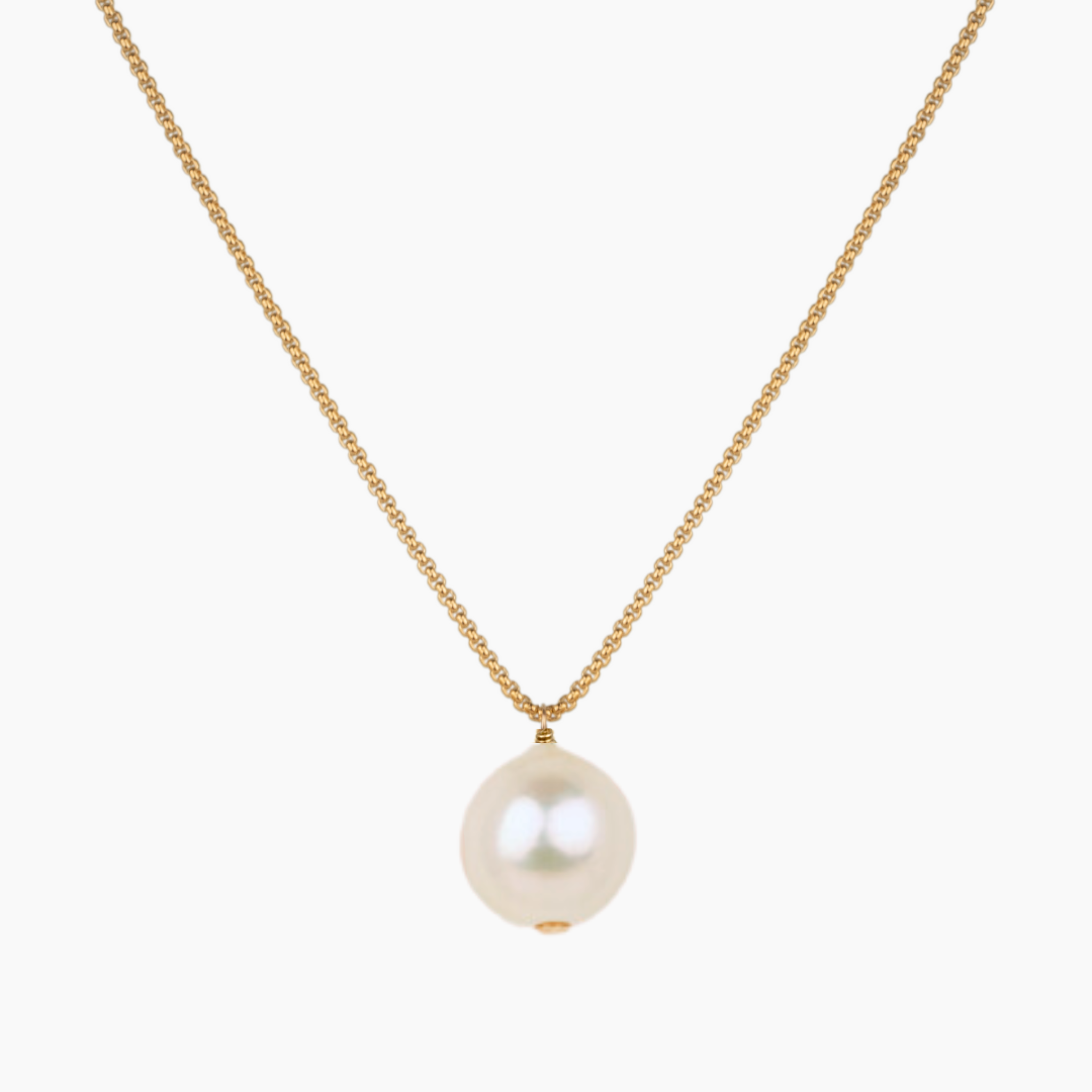 Petra Golden Pearl Necklace