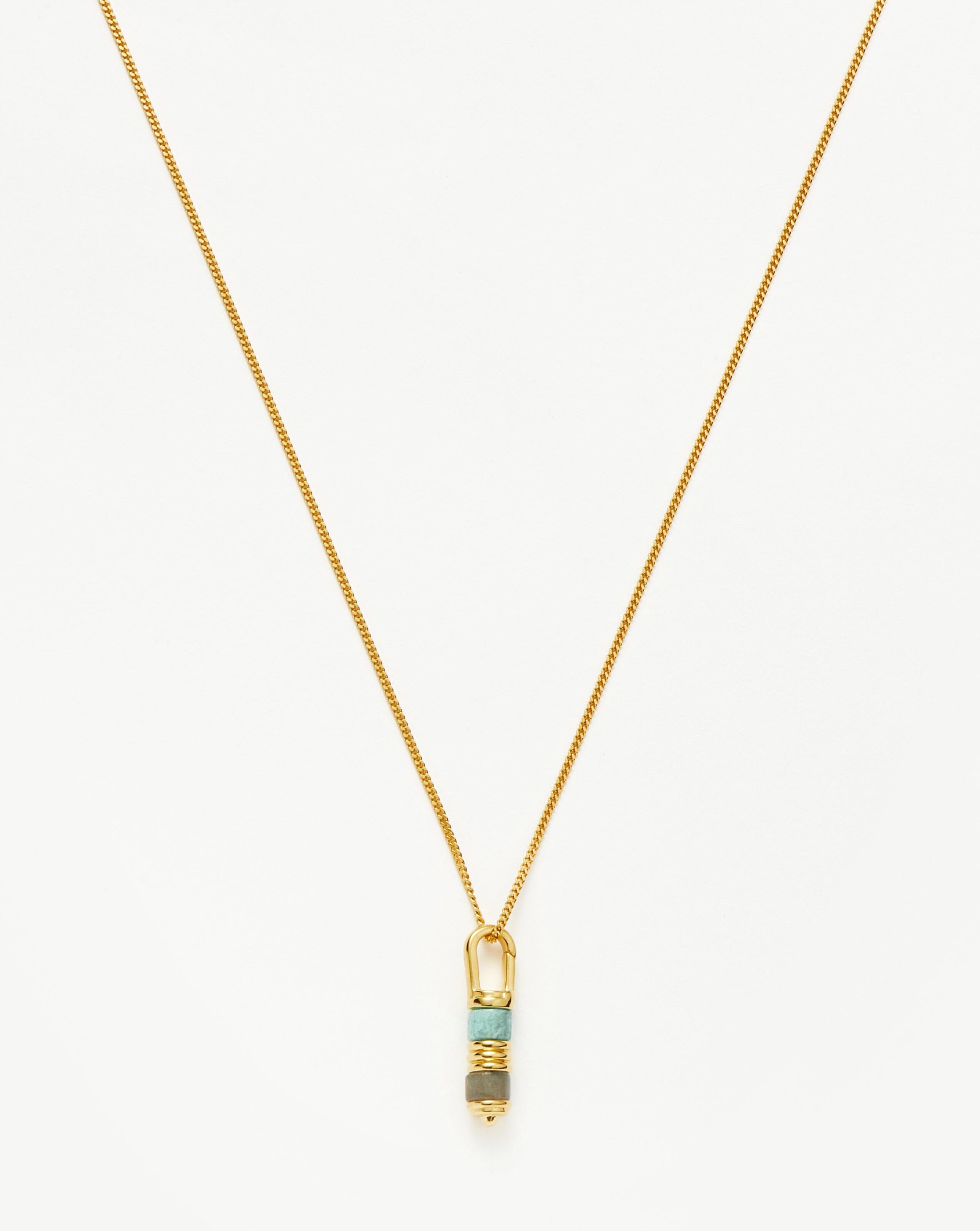 Abacus Beaded Spinning Pendant Necklace | 18k Recycled Gold Vermeil on Recycled Sterling Silver