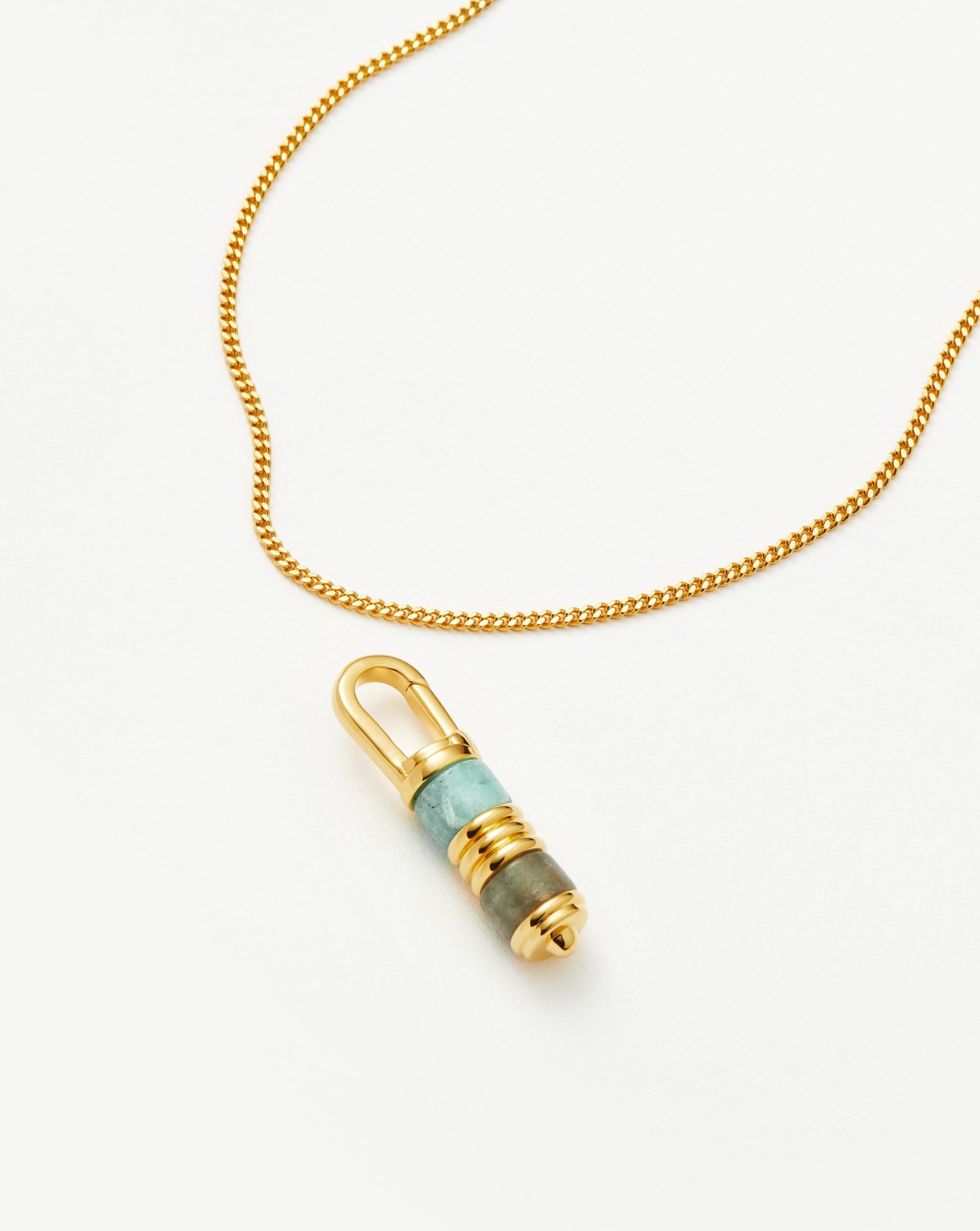 Abacus Beaded Spinning Pendant Necklace | 18k Recycled Gold Vermeil on Recycled Sterling Silver