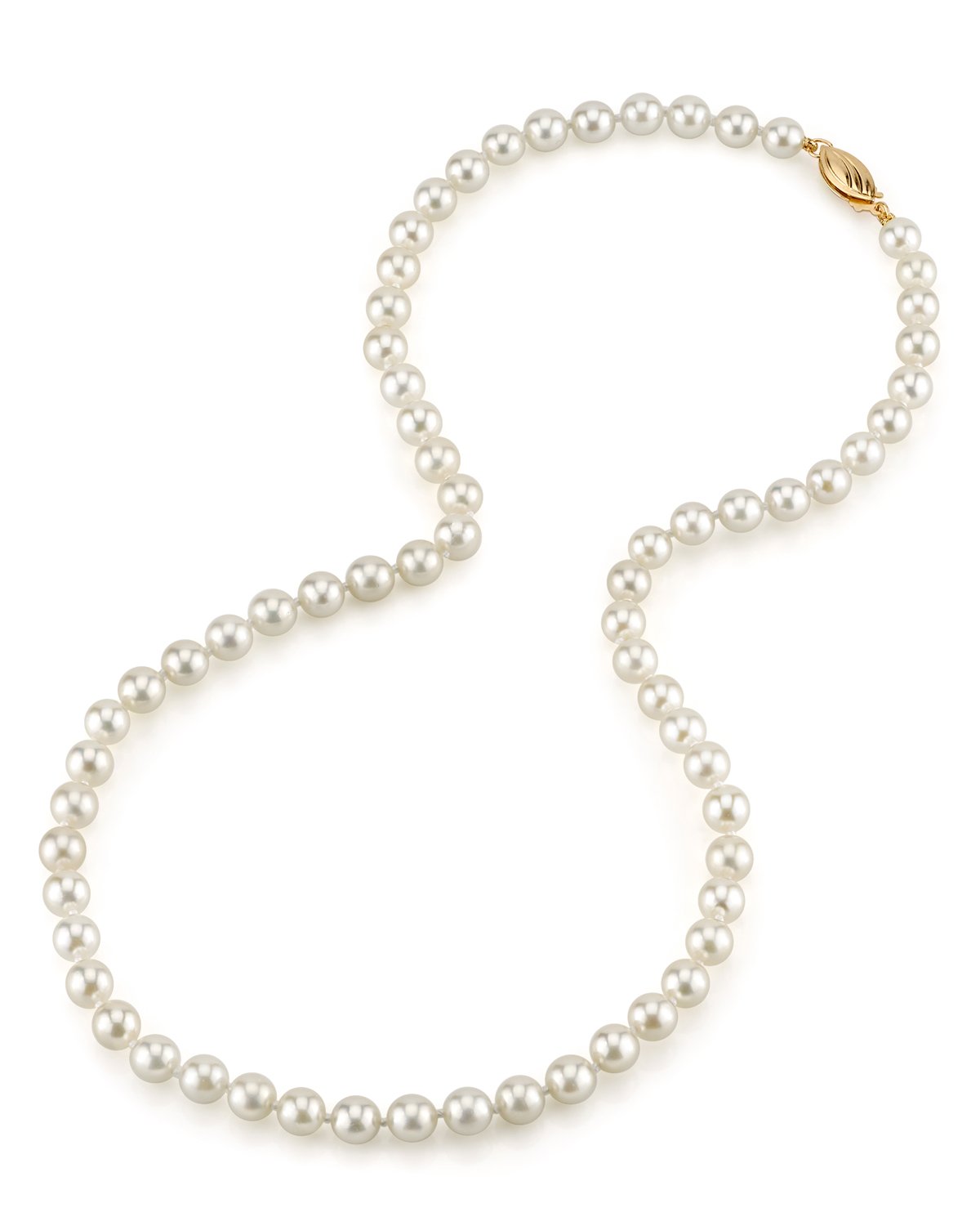 White Akoya Pearl Necklace in AA+ Quality 3