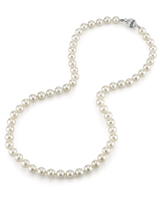 Japanese Hanadama Akoya Pearl Necklace 6.5 to 7.0mm