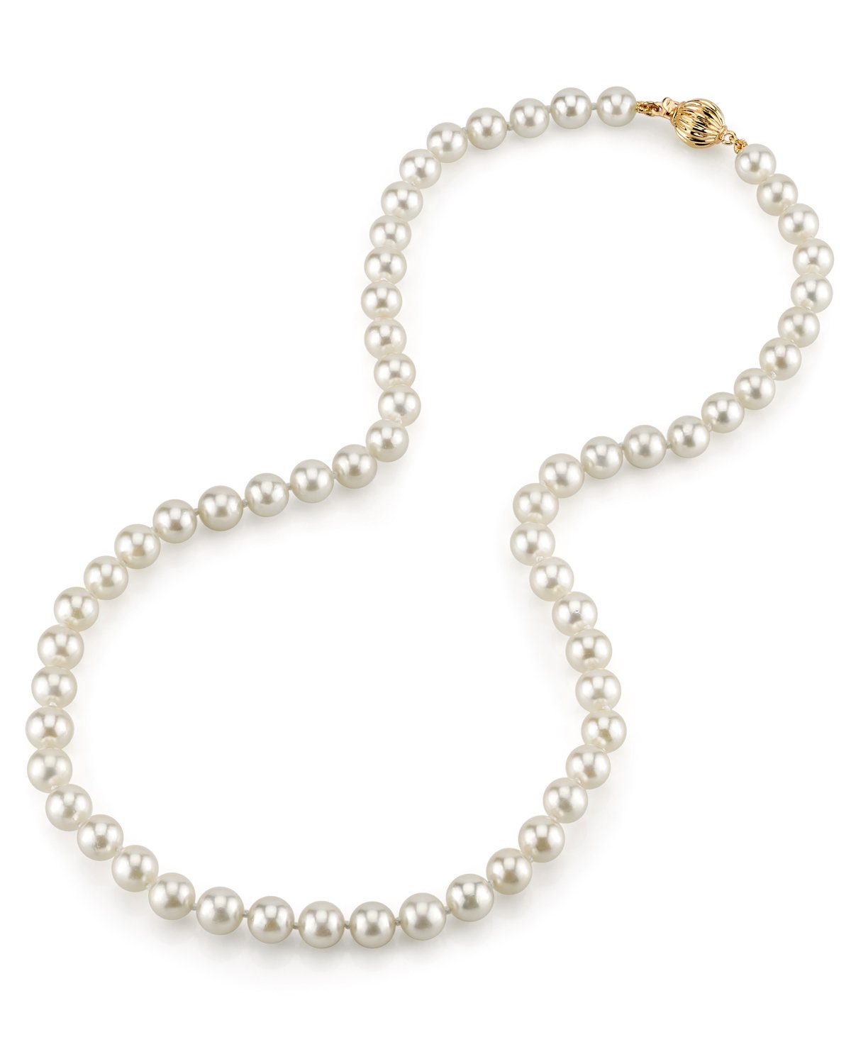 Japanese Hanadama Akoya Pearl Necklace 6.5 to 7.0mm