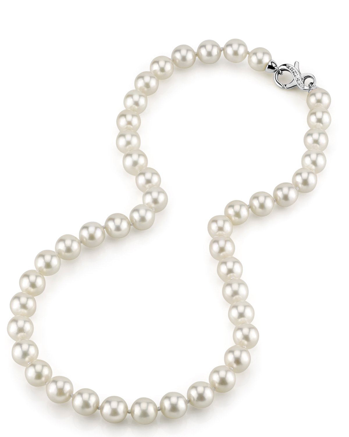 Akoya Pearl Necklace in White Color 9.0-9.5mm