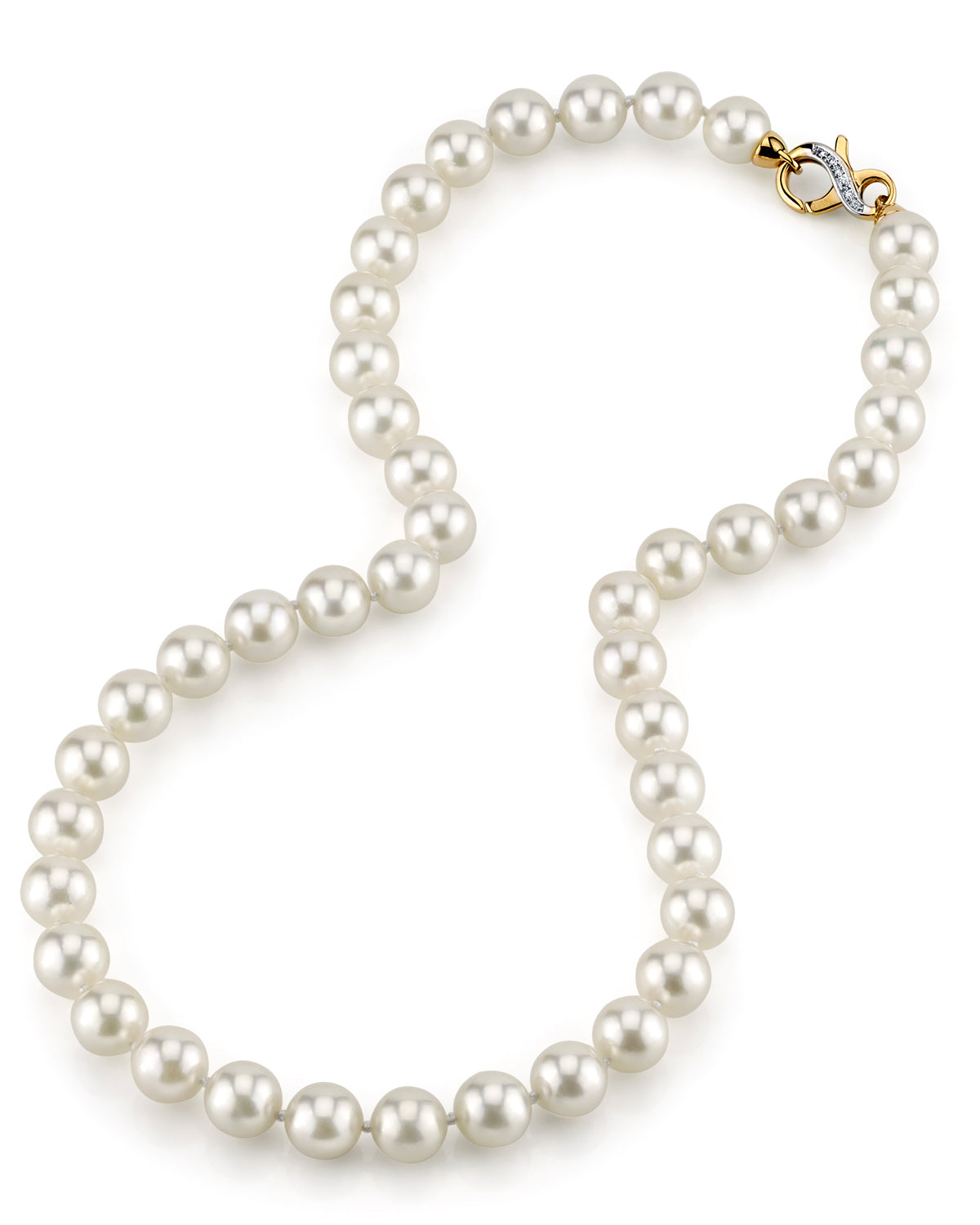 Akoya Pearl Necklace in White Color 9.0-9.5mm